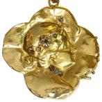 Hanger - 18 karaat Geel goud - Diamant - Medaillon, Art