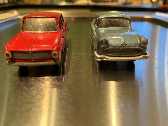 Tekno 1:43 - Modelauto (2) - Opel Rekord & Kadett - Elk, Hobby en Vrije tijd, Modelauto's | 1:5 tot 1:12