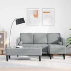 vidaXL Bankstel 2 pcs Lichtgrijs 173 x 131 x 67 cm Stof, Verzenden, Nieuw, Stof, Minder dan 150 cm
