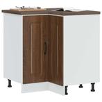vidaXL Hoekkeukenonderkast Kalmar bewerkt hout bruin, Huis en Inrichting, Keuken | Keukenelementen, Verzenden, Nieuw, Bruin