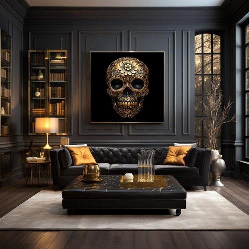 Artxlife - Los Muertos Gold Skull [XXL], Antiek en Kunst, Antiek | Boeken en Bijbels