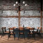 Profhome 383501-GU Fotobehang baksteen mat grijs zwart 1,59, Verzenden