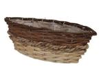 Wilgentenen mand pampas tricolor naturel 31 x 11 10 cm mooie, Ophalen of Verzenden, Nieuw