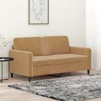 vidaXL Tweezitsbank 140 cm stof bruin, Huis en Inrichting, Verzenden, 150 tot 200 cm, Stof, Nieuw