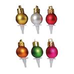 Taartdecoratie Kerstbal Prikkers 50 stuks, Hobby en Vrije tijd, Verzenden, Nieuw