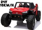 24V Beach buggy Rood High speed 15km/h, 2 zitter, 2.4ghz 4WD, Nieuw, Ophalen of Verzenden