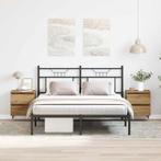 vidaXL Nachtkastje 2 pcs artisanaal eikenkleurig 40 x 35 x, Minder dan 45 cm, Verzenden, Nieuw, Minder dan 55 cm
