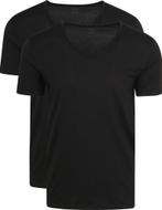 Mey V-hals Dry Cotton T-shirt Zwart 2-Pack maat 4XL Heren, Verzenden, Nieuw, Zwart, Mey