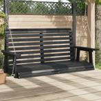 vidaXL Tuinschommelbank met metalen kettingen massief, Verzenden, Nieuw, Hout