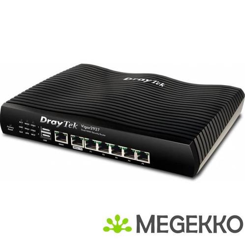 Draytek Vigor 2927 bedrade router Gigabit Ethernet Zwart, Computers en Software, Routers en Modems, Nieuw, Verzenden