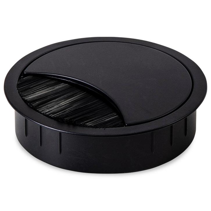 Kabeldop Shift 80 - Zwart Metaal | Inbouw | 80 mm, Doe-het-zelf en Verbouw, Elektra en Kabels, Ophalen of Verzenden