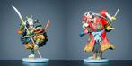 sculptuur, Vier Samurai strijders - 190 mm - Polystone