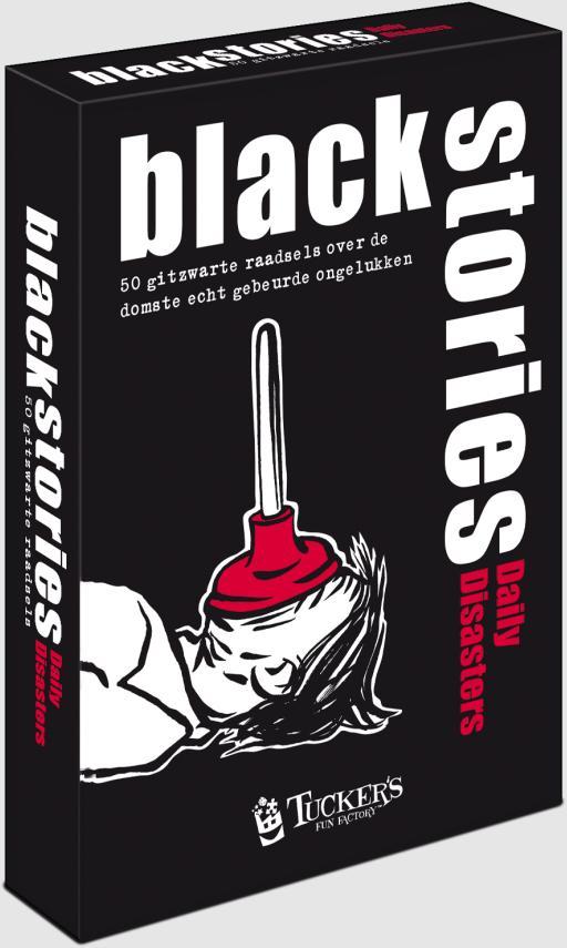 Tuckers Fun Factory Black Stories Card Game-Daily Disasters, Hobby en Vrije tijd, Gezelschapsspellen | Kaartspellen, Nieuw, Ophalen of Verzenden