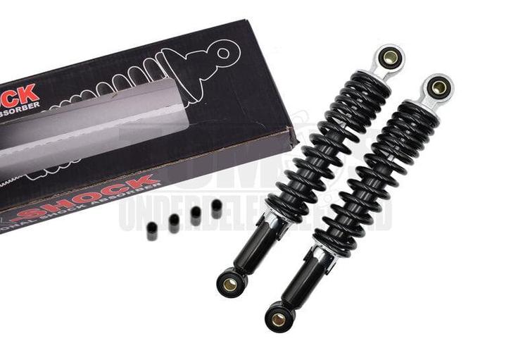 Schokbrekerset 340mm zwart MKX, Fietsen en Brommers, Brommeronderdelen | Algemeen, Nieuw, Ophalen of Verzenden