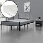 Metalen bedframe Hercules incl. matras zwart 120x200 cm, Huis en Inrichting, Verzenden, Nieuw