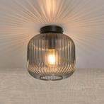 Ronde Plafondlamp Smoke Glas, Verzenden, Nieuw, Glas