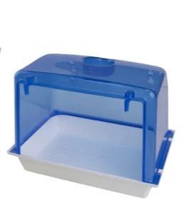 Vogelbadhuis blauw - Badschalen - Benodigdheden - Servies, Dieren en Toebehoren, Vogels | Toebehoren, Nieuw, Verzenden