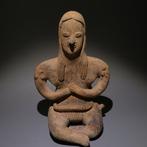 Colima, westkust van Mexico Terracotta Zittende figuur. 14