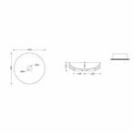 Opbouw Waskom Salenzi Form 45cm Mat Groen (inclusief, Doe-het-zelf en Verbouw, Sanitair, Ophalen of Verzenden, Nieuw