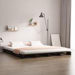 vidaXL Palletbed massief grenenhout zwart 120x200 cm, Huis en Inrichting, Slaapkamer | Bedden, Verzenden, Zwart, Nieuw, Twijfelaar