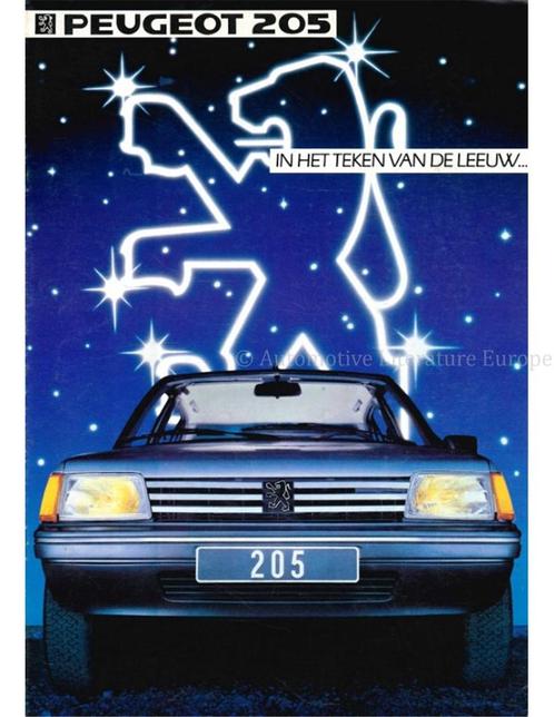 1984 PEUGEOT 205 BROCHURE NEDERLANDS, Boeken, Auto's | Folders en Tijdschriften, Peugeot