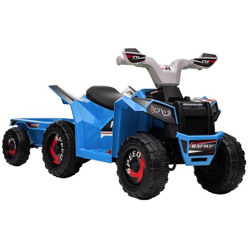 TRUUSK Kinderquad Elektrische Quad 6V Met Aanhanger Voor Kin, Kinderen en Baby's, Speelgoed | Buiten | Accuvoertuigen, Nieuw, Verzenden