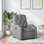 vidaXL Fauteuil verstelbaar stof lichtgrijs, Huis en Inrichting, Fauteuils, Verzenden, Nieuw