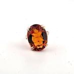 Zonder minimumprijs - Ring - 9 kt. Roségoud, Zilver Citrien, Sieraden, Tassen en Uiterlijk, Ringen, Nieuw