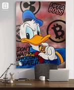Xavier Van Walsem (1980) - Donald duck holding a bitcoin, Antiek en Kunst, Kunst | Schilderijen | Modern