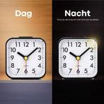 Tyme Wekker Analoog - Zonder Tikgeluid - Met Alarm - Incl., Huis en Inrichting, Ophalen of Verzenden, Zo goed als nieuw