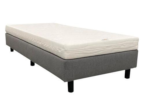 Boxspring grijs 80x180 inclusief logeer matras hard, Huis en Inrichting, Slaapkamer | Matrassen en Bedbodems, Matras, Nieuw, Verzenden