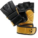 Nihon MMA-handschoen | Zwart / Goud (Maat: XS), Sport en Fitness, Vechtsporten en Zelfverdediging, Verzenden, Nieuw, Overige, Vechtsportbescherming