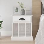 vidaXL Nachtkastje 43x36x50 cm hoogglans wit, Huis en Inrichting, Slaapkamer | Nachtkastjes, Minder dan 45 cm, Verzenden, Nieuw