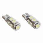 2x CANBUS T10 LED 9-SMD 5050 - 12V interieur lamp (error fre, Ophalen of Verzenden, Nieuw