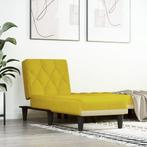 vidaXL Chaise longue fluweel geel, Verzenden, Nieuw