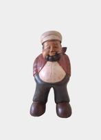 sculptuur, Man with pipe - 6,7 kg - 50 cm - Hout, Antiek en Kunst