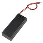 Batterijhouder - 2xAAA met deksel en schakelaar, Hobby en Vrije tijd, Elektronica-componenten, Verzenden, Nieuw
