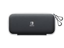 Nintendo Switch OLED Carrying Case White/Black, Spelcomputers en Games, Spelcomputers | Nintendo Switch, Zo goed als nieuw, Ophalen of Verzenden