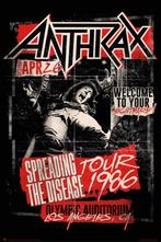 Poster Anthrax Spreading the Disease 1986 61x91,5cm, Verzenden, Nieuw, A1 t/m A3