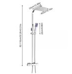 Thermostatische doucheset met regendouche, Verzenden, Nieuw