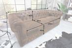 Bank 3-zits Chesterfield Antieke Look Bruin 205cm - 17382