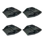 Steunplaten voor uitdraaisteunen hoekig - set van 4 stuks, Caravans en Kamperen, Ophalen of Verzenden, Nieuw