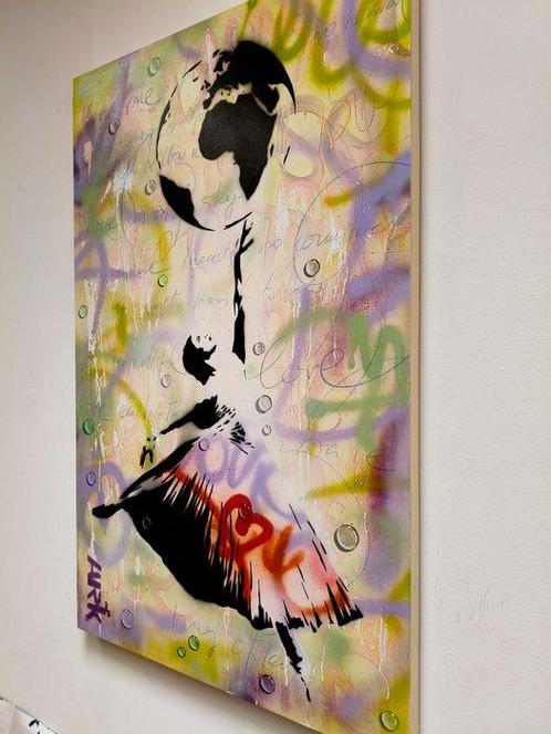 Angel Guerrero Ferrer - Fragile World XL No reserve, Antiek en Kunst, Kunst | Schilderijen | Modern