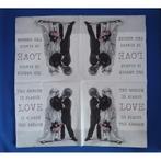 Sagen Vintage Design - Lunch servet - Love kiss, Verzenden, Nieuw