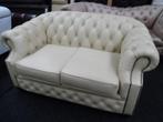 Chesterfield Maarssen Crème/ivory Leren Chesterfield 2- Zits, Huis en Inrichting, Banken | Bankstellen, Ophalen, CHESTERFIELD