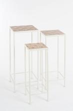 2dekans | Mica Decorations Odile Bijzettafel Set van 3 –, Huis en Inrichting, Tafels | Eettafels, Ophalen of Verzenden, Zo goed als nieuw