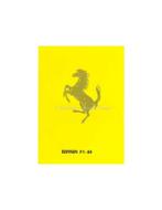 1989 FERRARI F1-89 BROCHURE 542/89, Nieuw, Ferrari, Author