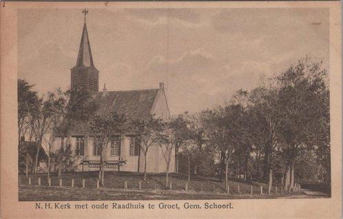 GROET - N. H. Kerk met oude Raadhuis, Verzamelen, Ansichtkaarten | Nederland, Verzenden