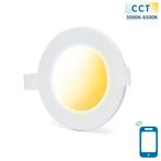 Downlight - inbouwspot Ø 11,5cm WiFi CCT 3000K-6500K | warmw, Verzenden, Nieuw