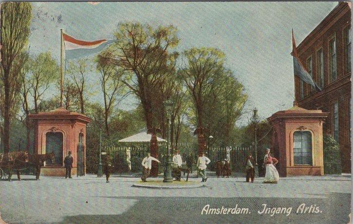AMSTERDAM - Ingang Artis, Verzamelen, Ansichtkaarten | Nederland, Verzenden